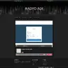 Koyu Gri Web Radyo HTML Şablon